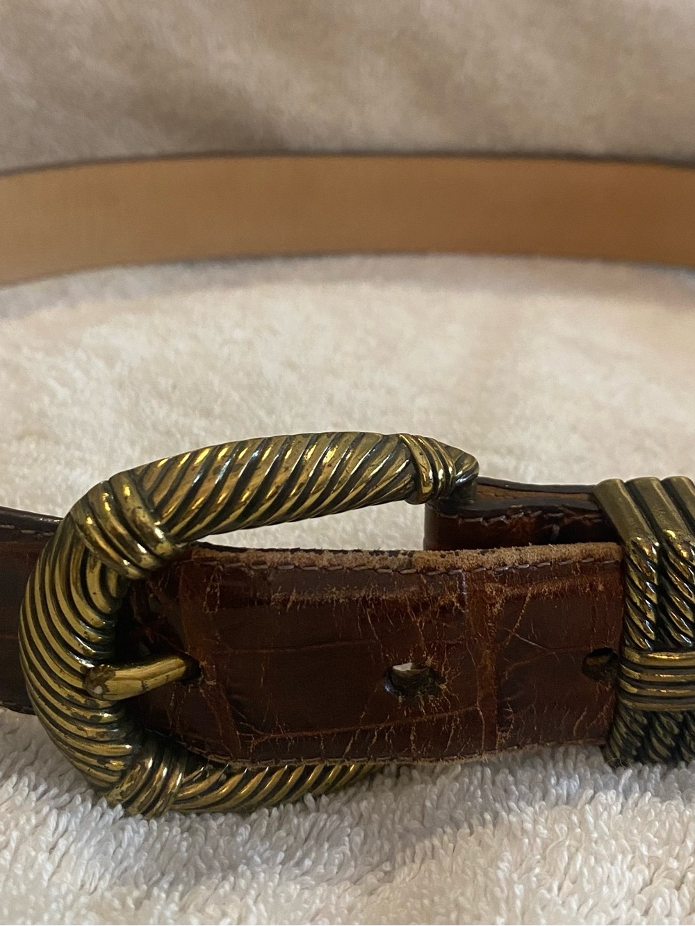 VTG Lot of 2 Brighton Women’s brown belts. 1990’s. Made in the USA